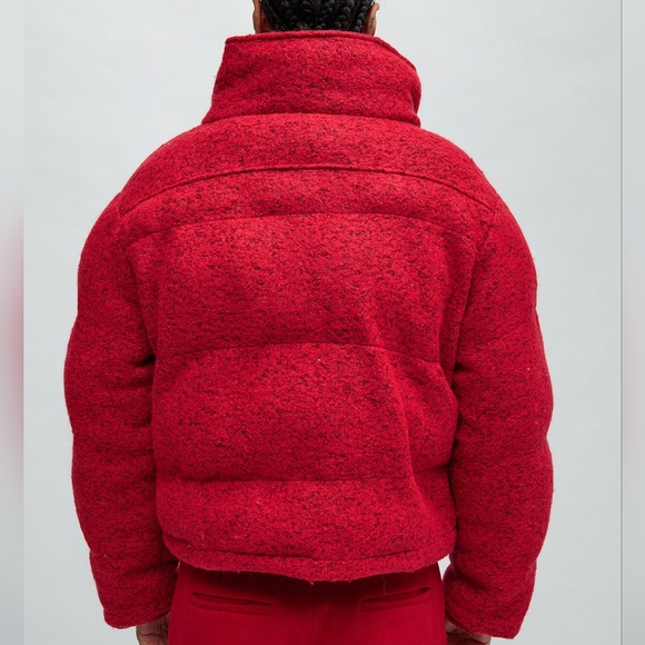 NEW! RED puffer jacket size s Fashion nova - Picture 4 of 4